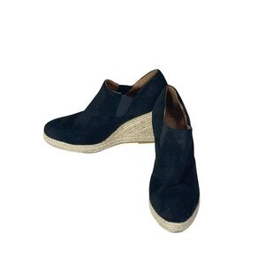 Source Unknown Black Wedge Espadrilles